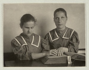 Reading lesson,  Imperial Royal Institute for the Education of the Blind, Vienna