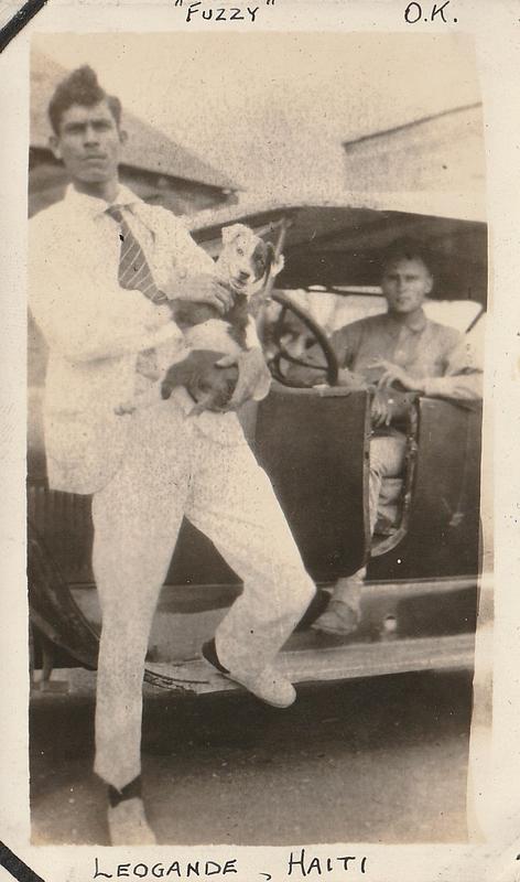 U.S. Marine Owen K. Williams, Jr. and dog "Fuzzy," Leogane, Haiti