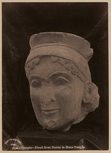 Olympia - head from statue in Hera-Temple