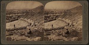 Looking S.W. over Theatre of Dionysos where Greek dramas were given - Athens