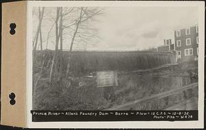 Prince River, Allen's Foundry dam, flow 12 cubic feet per second, Barre, Mass., Dec. 8, 1932