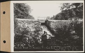 Beaver Brook at Pepper's mill pond dam, Ware, Mass., 10:00 AM, Jul. 13, 1936