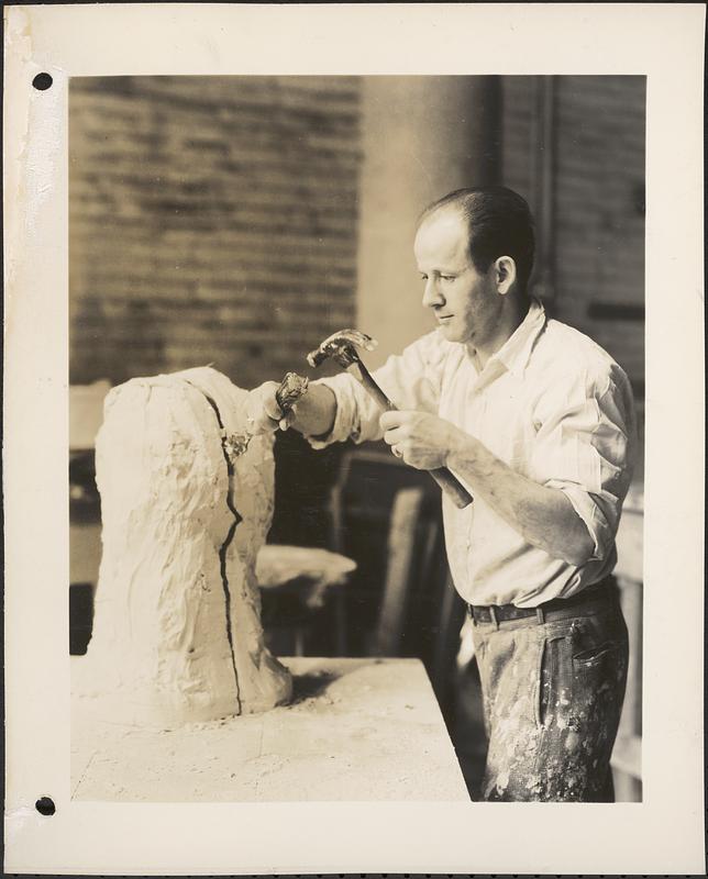 Robert Cecchini, steps in making of a plaster cast