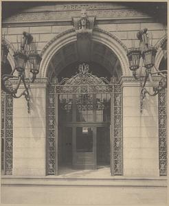 Boston Public Library, main entrance, central doorway
