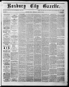 Roxbury City Gazette, August 21, 1862