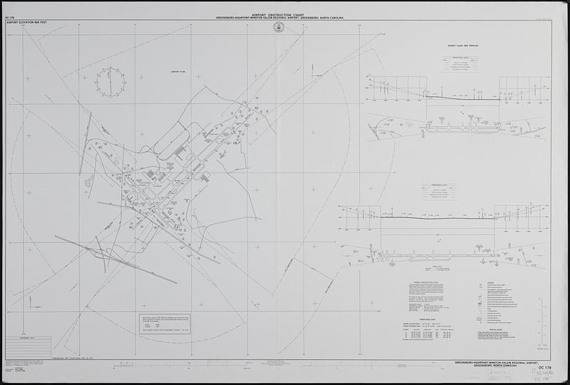 Airport obstruction chart OC 178, Greensboro-Highpoint-Winston Salem Regional Airport, Greensboro, North Carolina