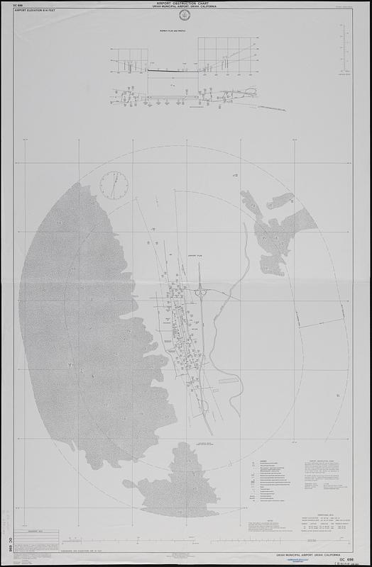 Airport obstruction chart, OC 698, Ukiah Municipal Airport, Ukiah, California
