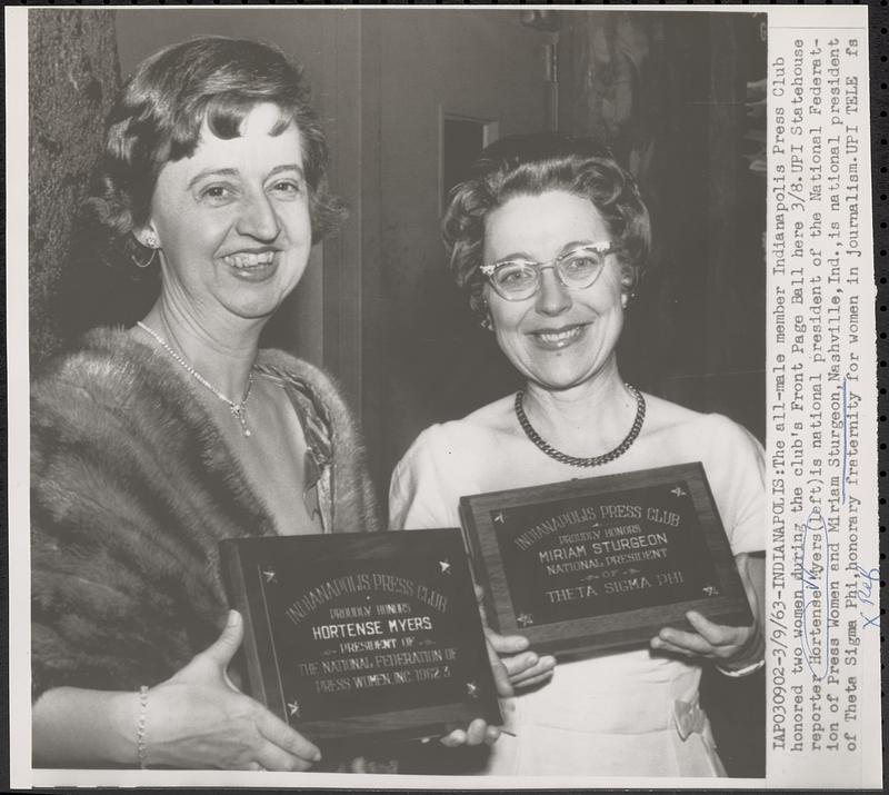 Hortense Myers, Miriam Sturgeon