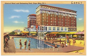 Admiral Hotel and swimming pool, Cape May, N. J.