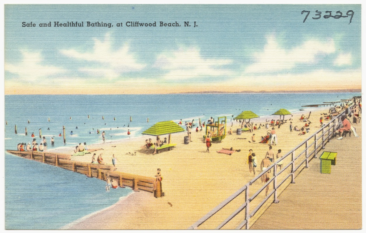 Safe and healthful bathing, at Cliffwood Beach, N.J. Digital Commonwealth