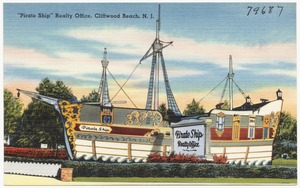 "Pirate Ship" realty office, Cliffwood Beach, N.J.
