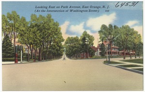 Looking east on Park Avenue, East Orange, N.J. (at the intersection of Washington Street)