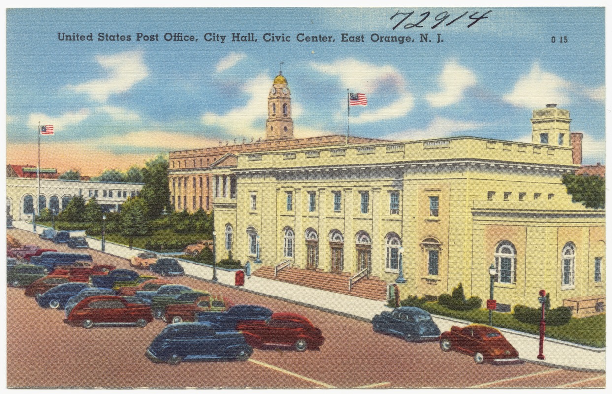 United States post office, city hall, civic center, East Orange, N.J.