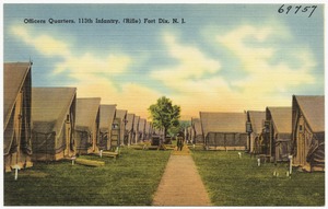 Officer's Quarters, 113th infantry, (rifle) Fort Dix, N.J.
