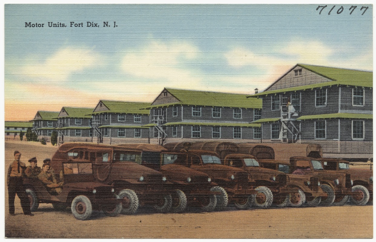 Motor units, Fort Dix, N.J. Digital Commonwealth