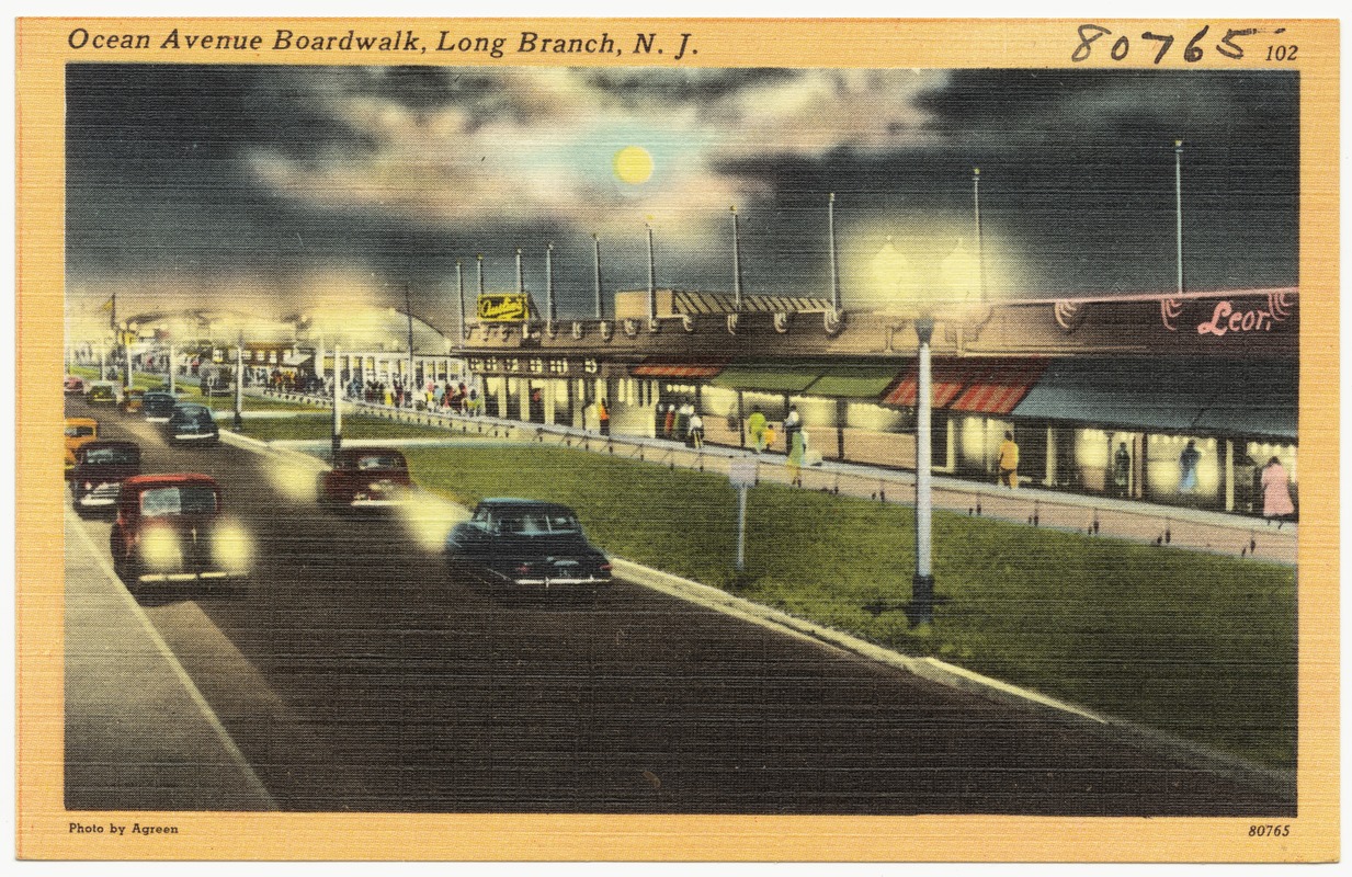 Ocean Avenue boardwalk, Long Branch, N.J. - Digital Commonwealth