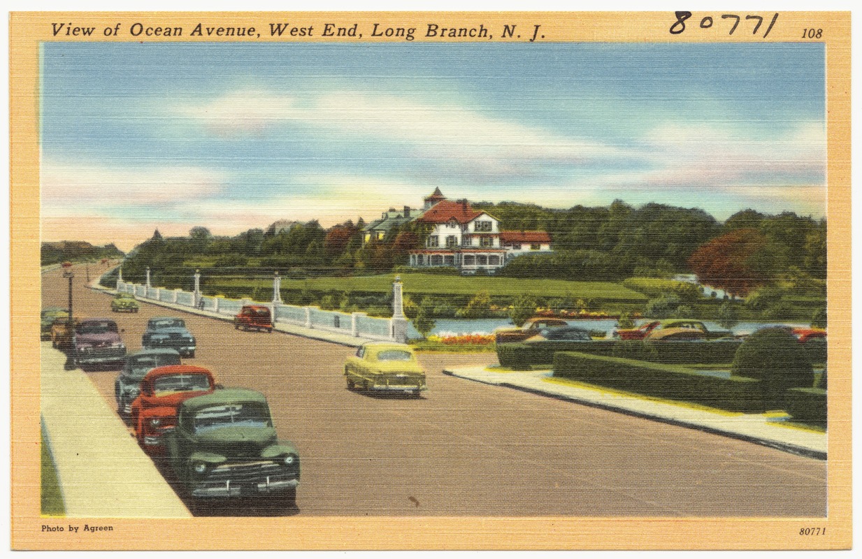 View of Ocean Avenue, west end, Long Branch, N.J.