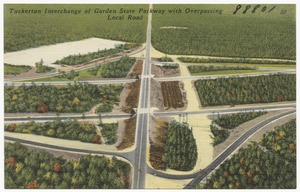 Tuckerton Interchange of Garden State Parkway with over passing local road