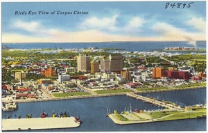 Birds eye view of Corpus Christi