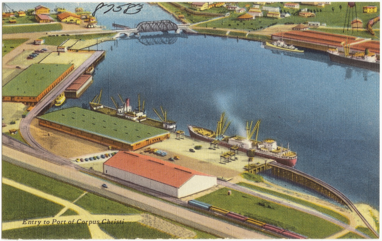 Entry to port of Corpus Christi