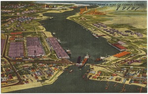 Main harbor port of Corpus Christi.