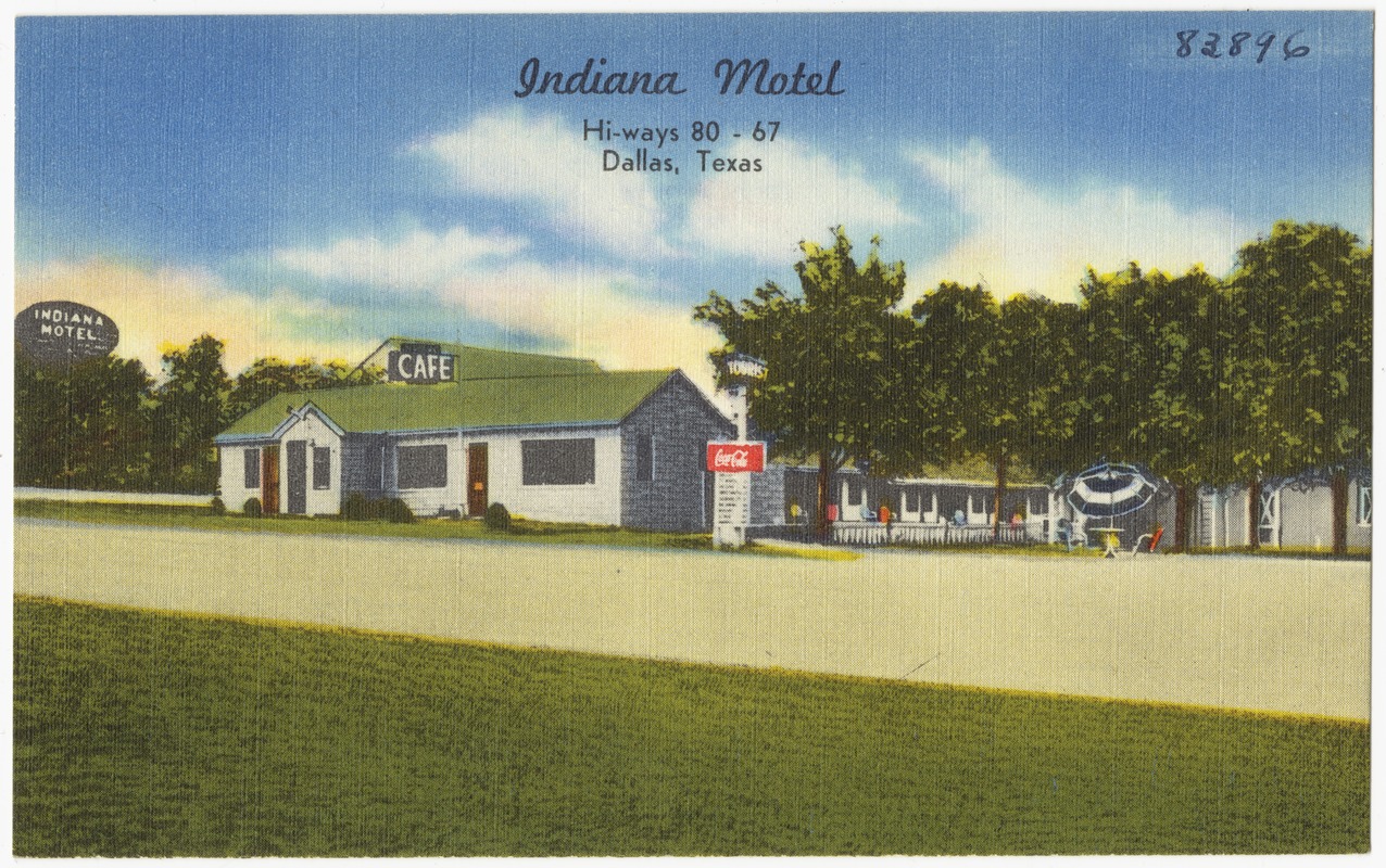 Indiana Motel, hi-ways 80 - 67, Dallas, Texas