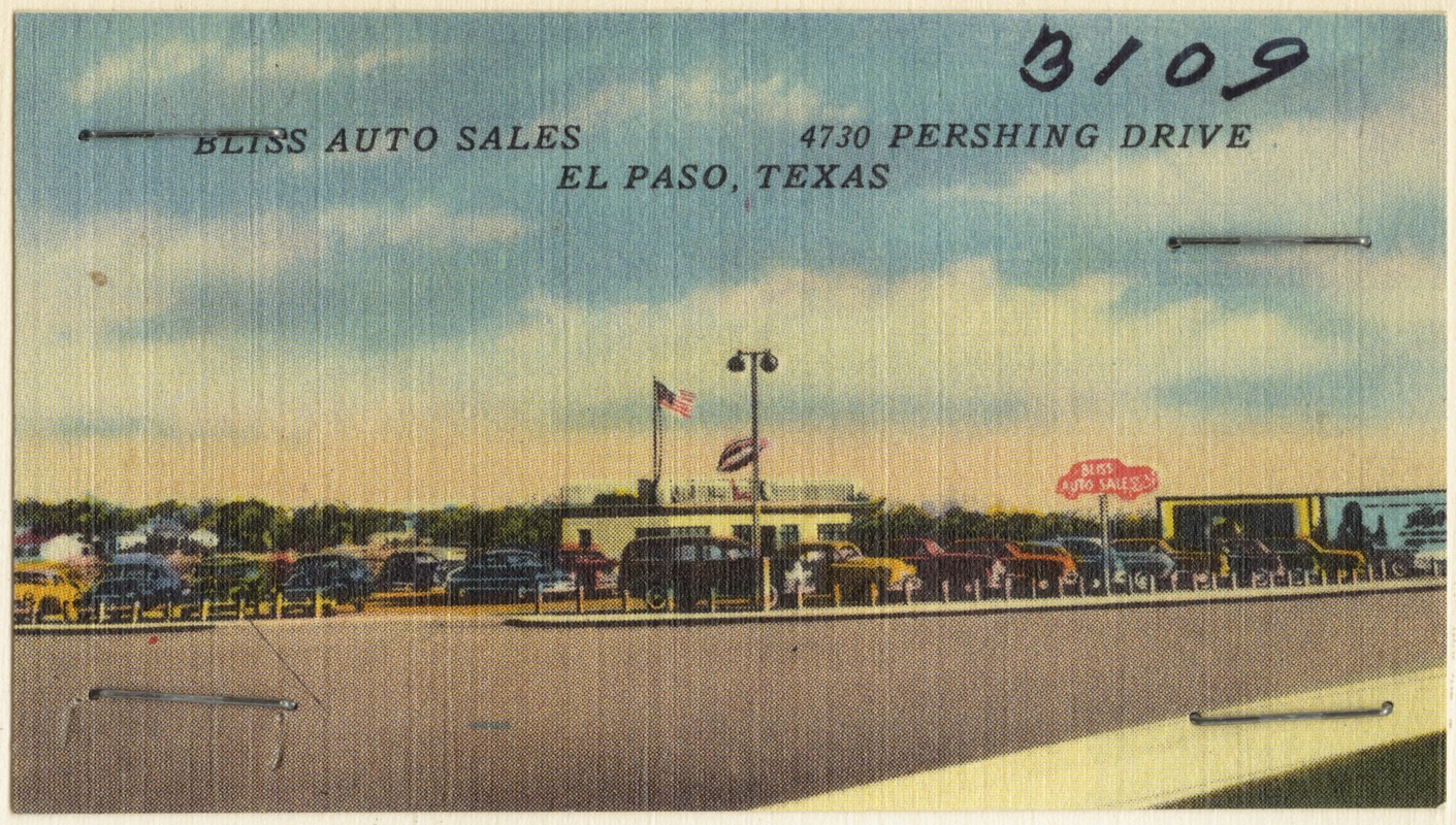Bliss Auto Sales, 4730 Pershing Drive, El Paso, Texas Digital