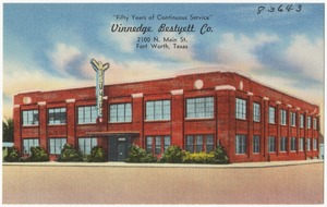 "Fifty years of continuous service," Vinnedge Bestyett Co., 2100 N. Main St., Fort Worth, Texas