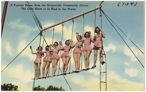 A feature scene from the Gainesville Community Circus, the only show of its kind in the world.