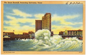 The Great Seawall, protecting Galveston, Texas