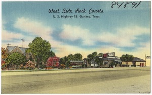 West Side Rock Courts, U.S. Highway 78, Garland, Texas