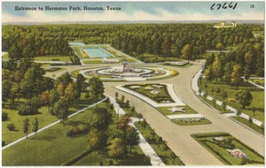 Entrance to Hermann Park, Houston, Texas