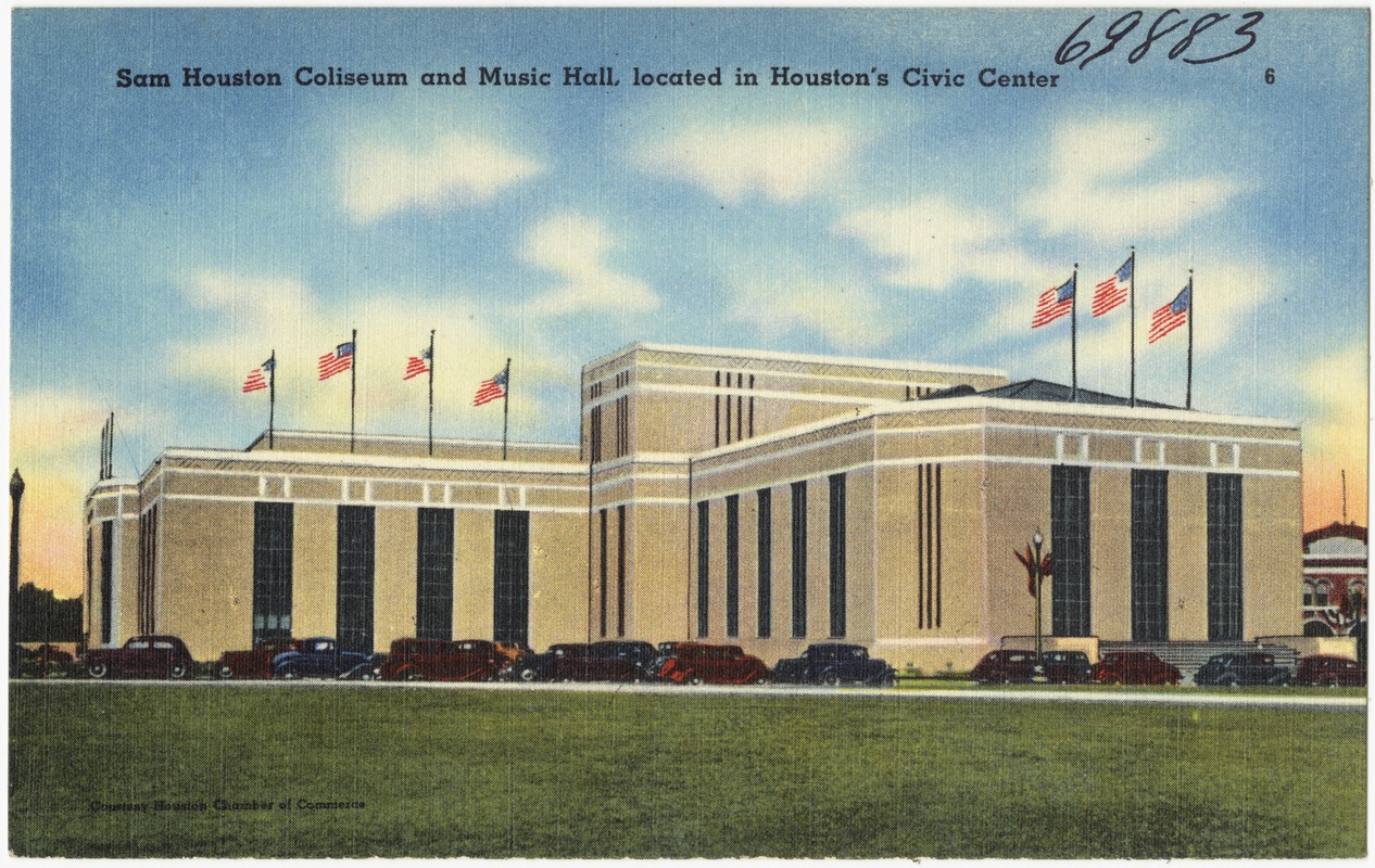 Sam Houston Coliseum and Music Hall, located in Houston's Civic Center