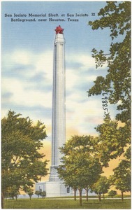 San Jacinto Monument Shaft, at San Jacinto Battleground, near Houston, Texas