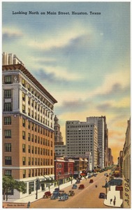 Looking north on Main Street, Houston, Texas