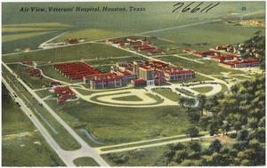 Air view, Veterans' Hospital, Houston, Texas