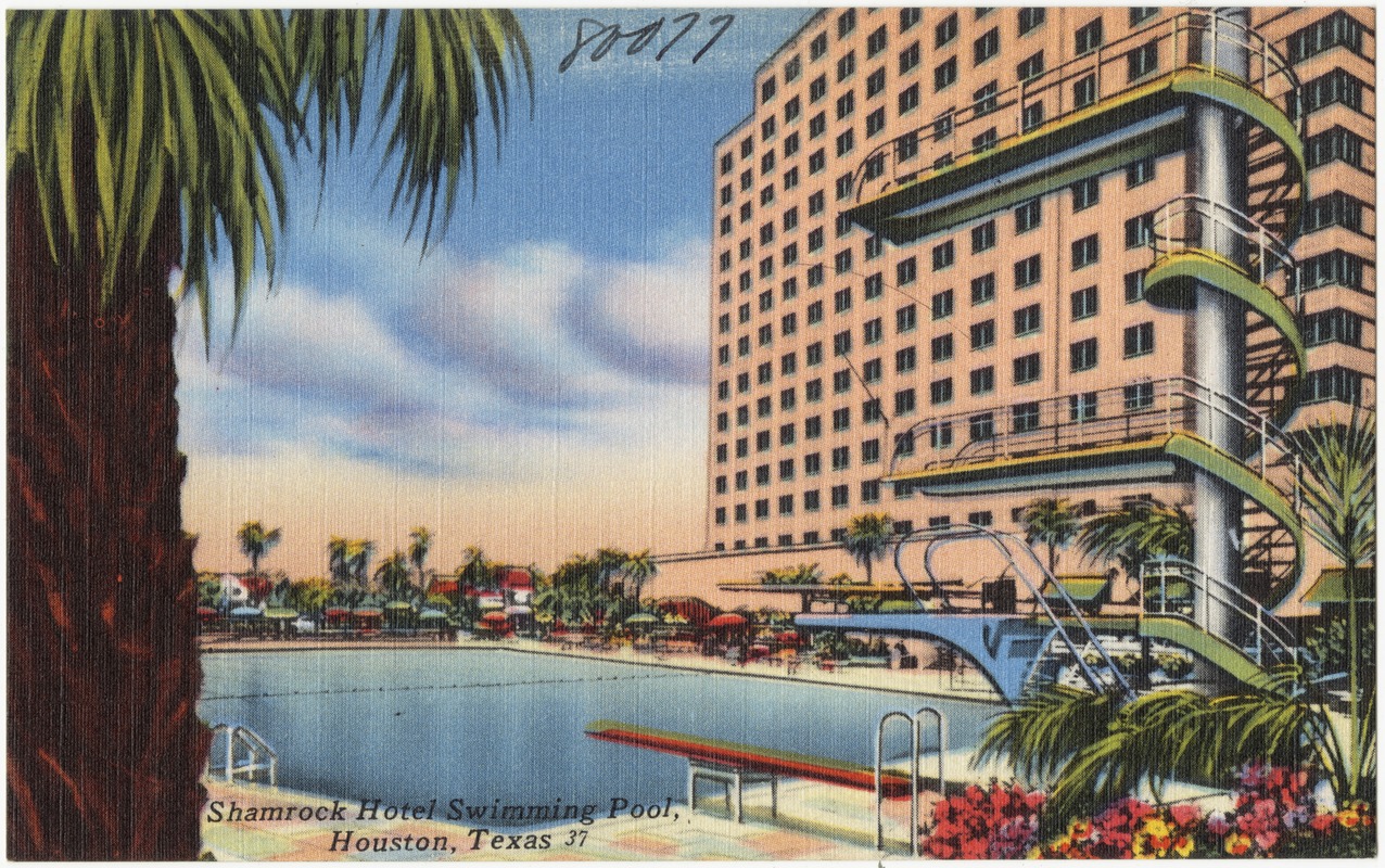 Shamrock Hotel swimming pool, Houston, Texas
