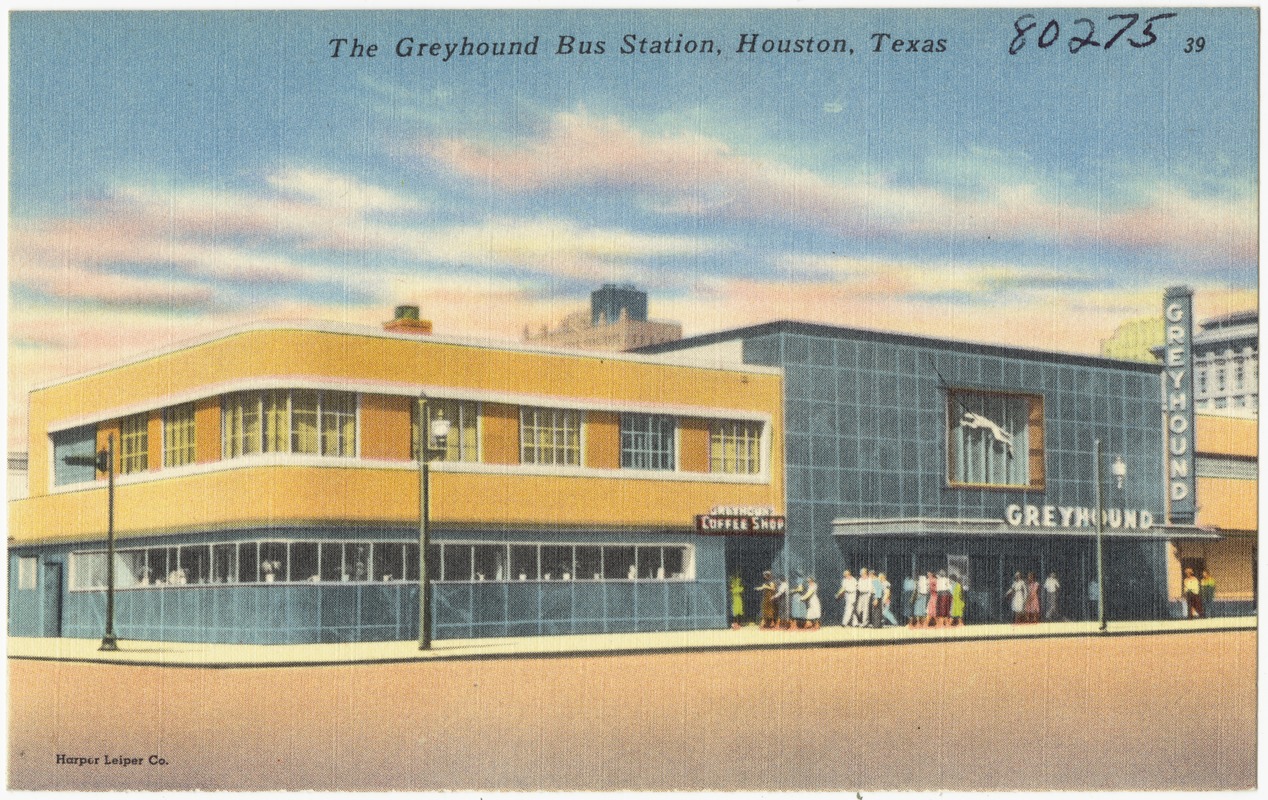 The Greyhound Bus Station, Houston, Texas Digital Commonwealth