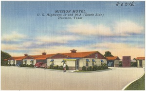 Mission Motel, U.S. highways 59 and 90-A (south side), Houston, Texas