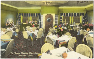 El Tango Dining Club Room, Houston, Texas