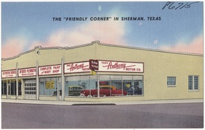 Tony Anthony Motor Co., 122 No. Crockett St., Sherman, Texas