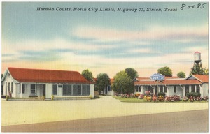 Harmon Courts, north city limits, Highway 77, Sinton, Texas