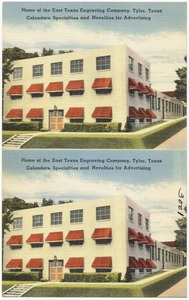 Home of the East Texas Engraving Company, Tyler, Texas. Calendars, specialties and novelties for advertising
