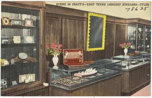Scene in Pratt's -- East Texas largest jewelers -- Tyler