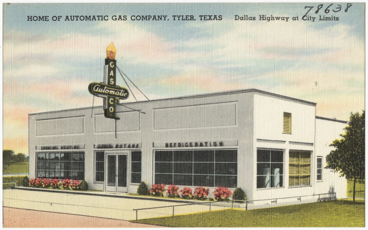 Home of Automatic Gas Company, Tyler, Texas, Dallas Highway at city