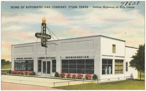 Home of Automatic Gas Company, Tyler, Texas, Dallas Highway at city limits