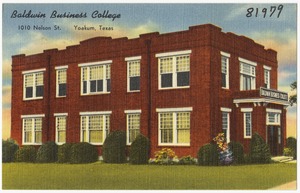 Baldwin Business College, 1010 Nelson St., Yoakum, Texas