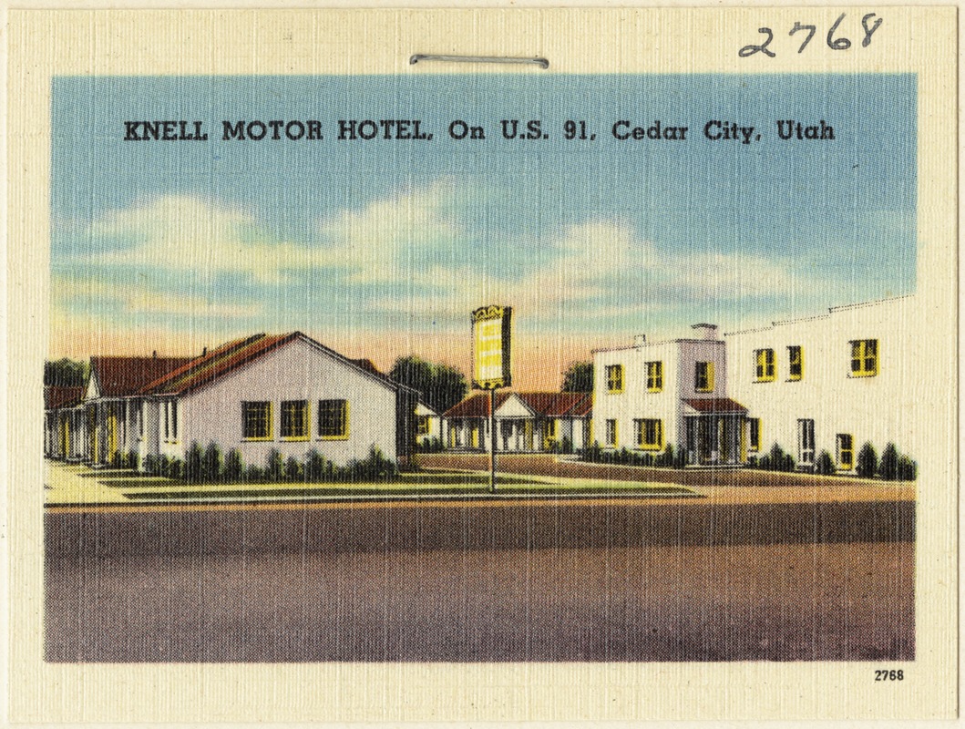 Knell Motor Hotel, on U.S. 91, Cedar City, Utah