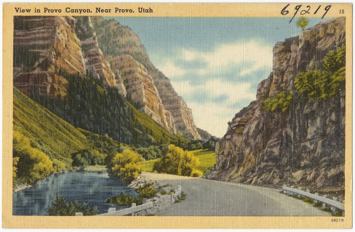 View in Provo Canyon, near Provo, Utah