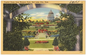 Capitol dome from Memory Park, Salt Lake City, Utah